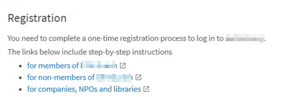 The registration message.